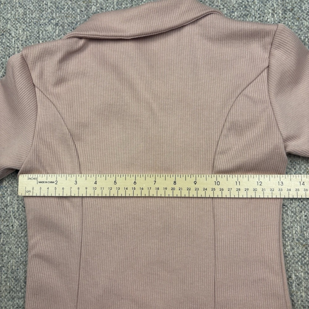 Dusty Pink Daisy Collared Layered Women's Dress Size Small - Picture 5 of 5